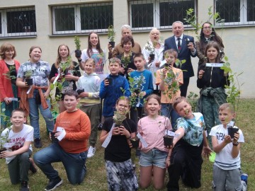 Inauguracja projektu Owocowe łódzkie w Łodzi 2.06.2023 r., 
